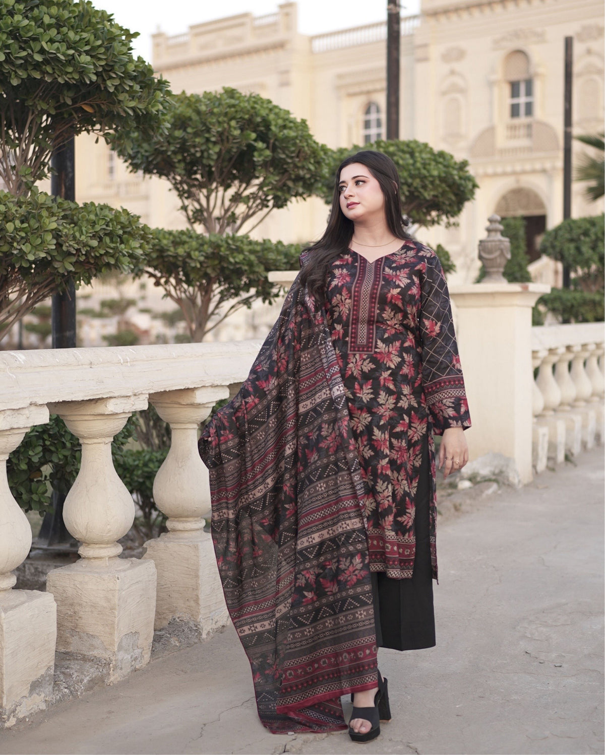 DIL AWAIZ – Lawn 3 PCS